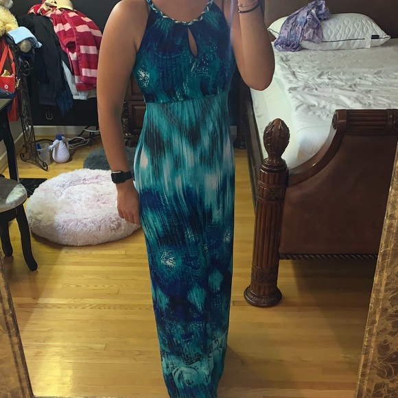 Blue maxi dress - Picture 3 of 4